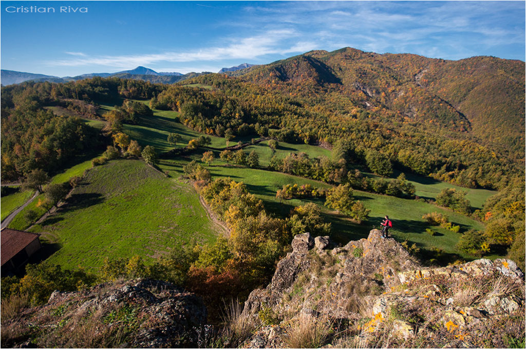 Val Trebbia - Anello del Brugnello: panorama dal Bric Carana